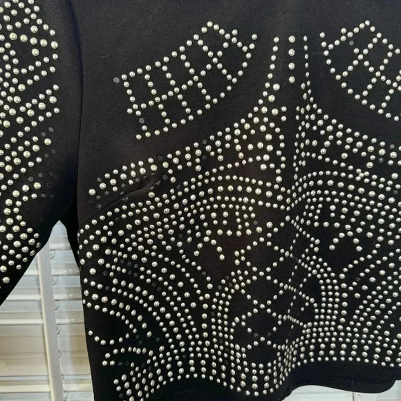 Embellished mock neck top - Picture 3 of 4